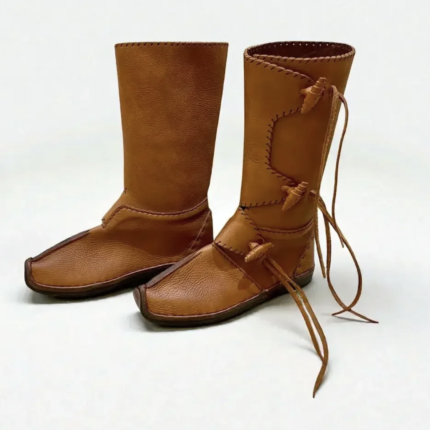Handmade Viking boots made from genuine leather