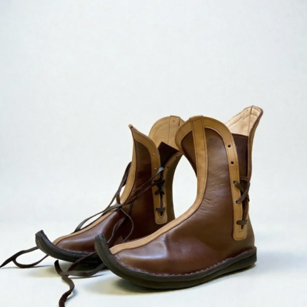 Leather Ren Faire boots for Renaissance festival outfit