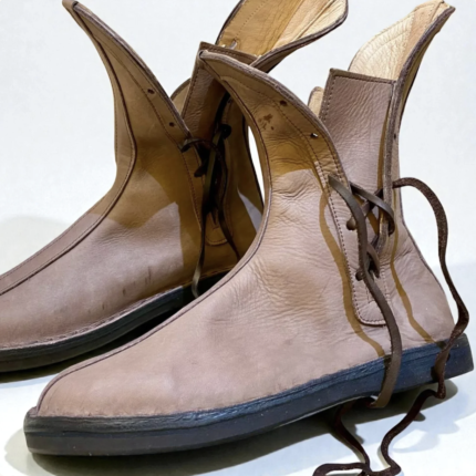 Renaissance leather boots for medieval festival outfit